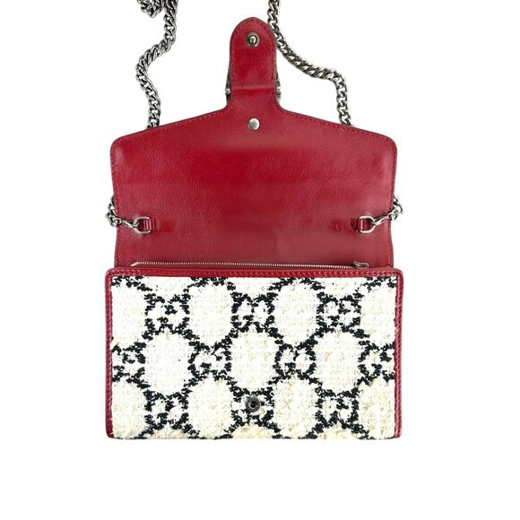 Gucci Monogram Dionysus Tweed Two-Way Bag - Picture 7 of 10